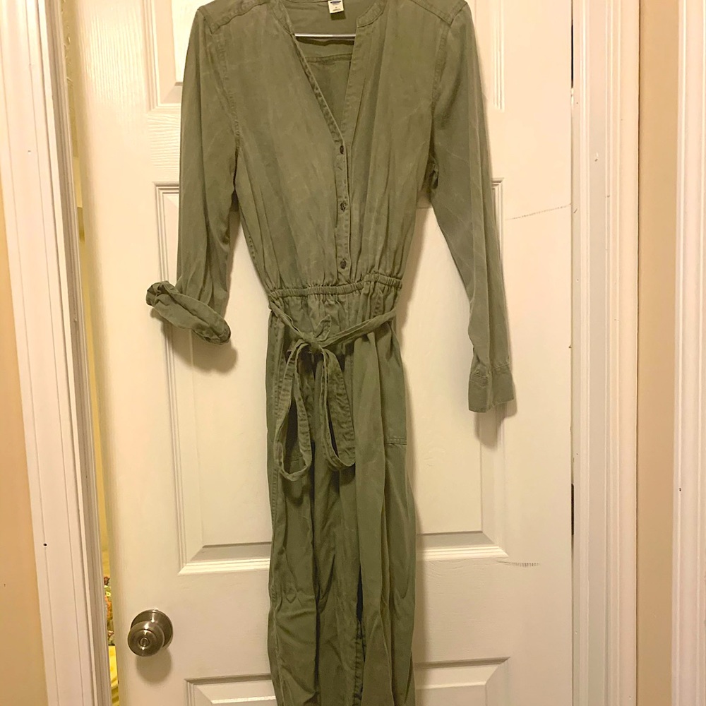 Army green old navy jumpsuit